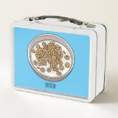 Abbildung des Cartoon Metall Brotdose (Rückseite)