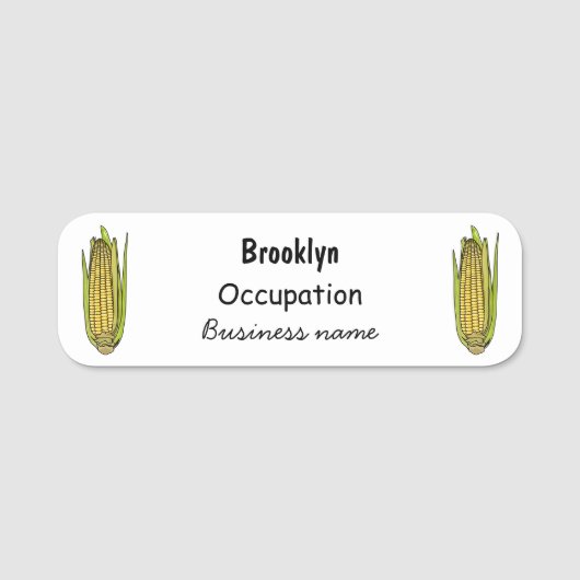 Abbildung des Cartoon Namensschild (Vorderseite)