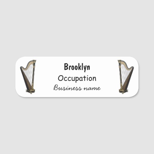 Abbildung des Cartoon Namensschild (Vorderseite)