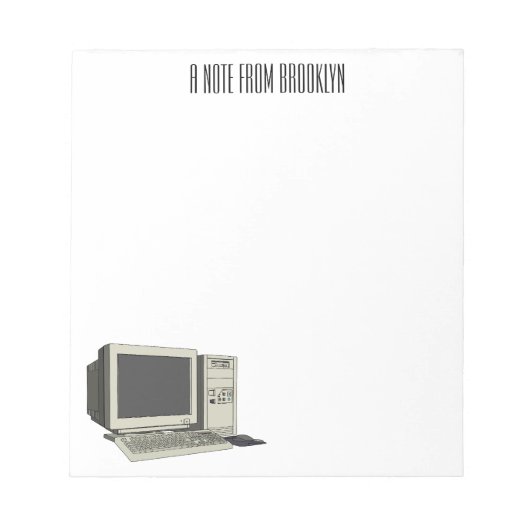 Abbildung des Cartoon Notizblock (Vorderseite)