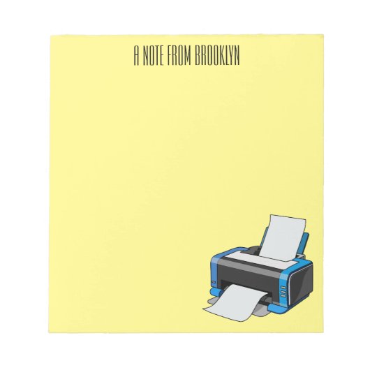 Abbildung des Cartoon Notizblock (Vorderseite)