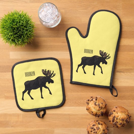 Abbildung des Cartoon Ofenhandschuh & Topflappen-Set (Oben Unten)