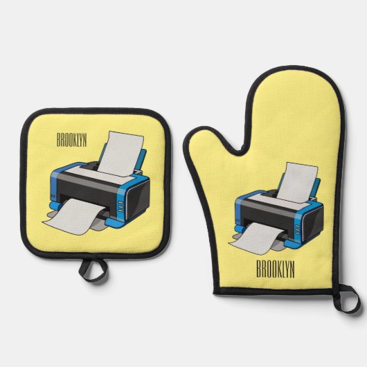 Abbildung des Cartoon Ofenhandschuh & Topflappen-Set (Vorderseite)