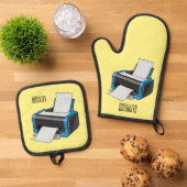 Abbildung des Cartoon Ofenhandschuh & Topflappen-Set (Oben Unten)