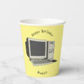 Abbildung des Cartoon Pappbecher (Rückseite)