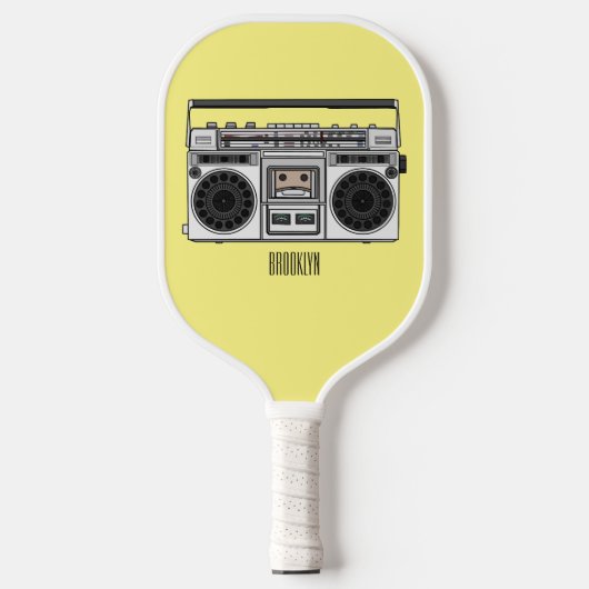 Abbildung des Cartoon Pickleball Schläger (Vorderseite)