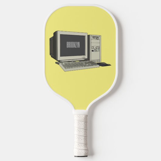 Abbildung des Cartoon Pickleball Schläger (Vorderseite)