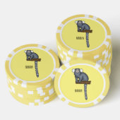 Abbildung des Cartoon Pokerchips (Stapel)