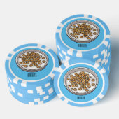 Abbildung des Cartoon Pokerchips (Stapel)