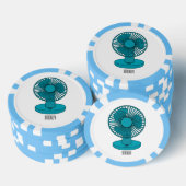 Abbildung des Cartoon Pokerchips (Stapel)