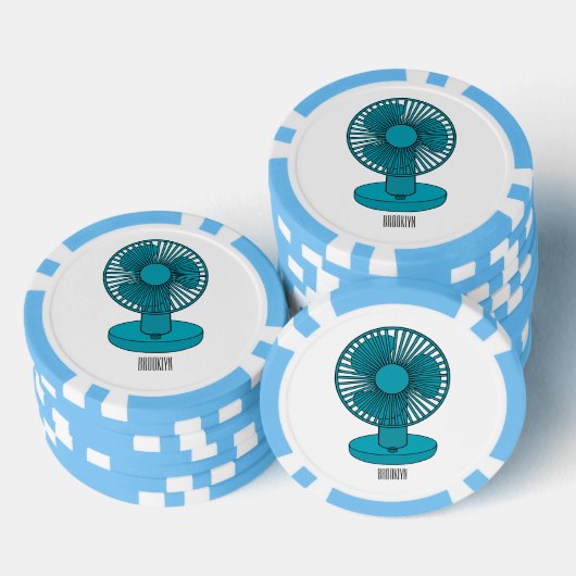 Abbildung des Cartoon Pokerchips (Stapel)