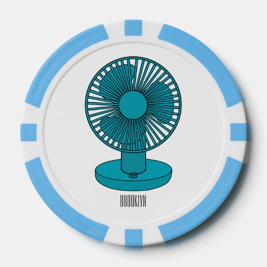 Abbildung des Cartoon Pokerchips (Vorderseite)