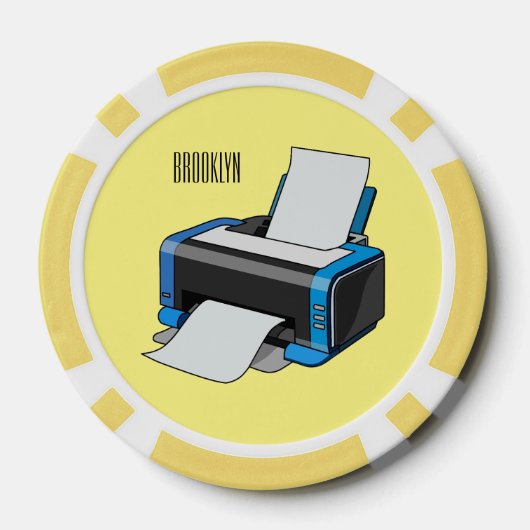 Abbildung des Cartoon Pokerchips (Rückseite)