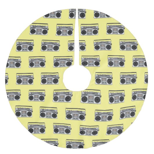 Abbildung des Cartoon Polyester Weihnachtsbaumdecke (Vorderseite)