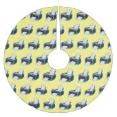 Abbildung des Cartoon Polyester Weihnachtsbaumdecke (Vorderseite)