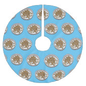 Abbildung des Cartoon Polyester Weihnachtsbaumdecke (Vorderseite)