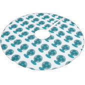 Abbildung des Cartoon Polyester Weihnachtsbaumdecke (Schrägansicht)