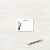 Abbildung des Cartoon Post-it Klebezettel (Auf Schreibtisch)