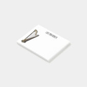 Abbildung des Cartoon Post-it Klebezettel (angewinkelt)