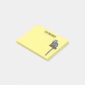 Abbildung des Cartoon Post-it Klebezettel (angewinkelt)