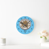 Abbildung des Cartoon Runde Wanduhr (Zuhause)