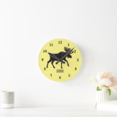 Abbildung des Cartoon Runde Wanduhr (Zuhause)