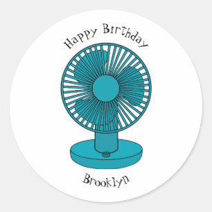 Abbildung des Cartoon Runder Aufkleber