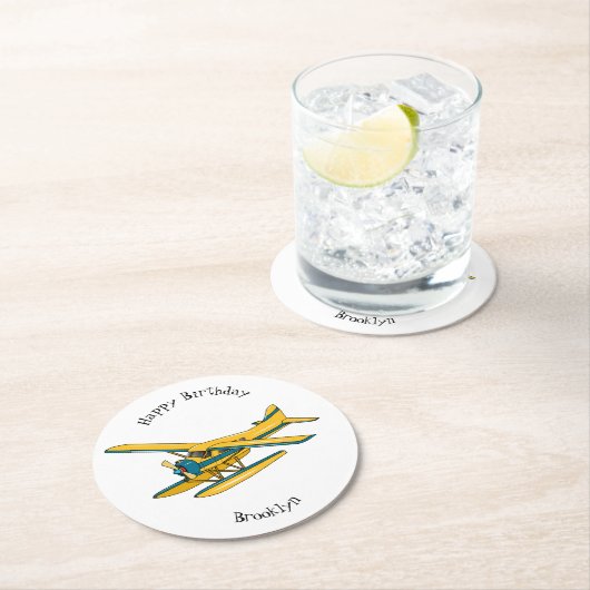 Abbildung des Cartoon Runder Pappuntersetzer (Vor Ort)