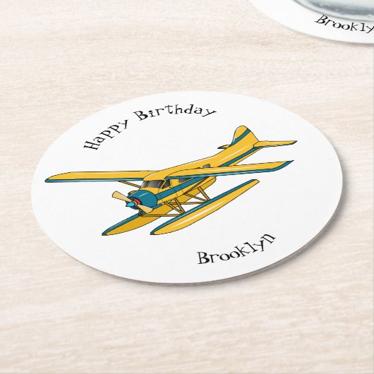 Abbildung des Cartoon Runder Pappuntersetzer (Angewinkelt)