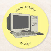 Abbildung des Cartoon Runder Pappuntersetzer (Vorderseite)