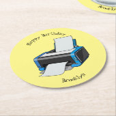 Abbildung des Cartoon Runder Pappuntersetzer (Angewinkelt)