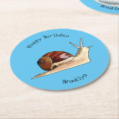 Abbildung des Cartoon Runder Pappuntersetzer (Angewinkelt)