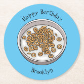 Abbildung des Cartoon Runder Pappuntersetzer (Vorderseite)