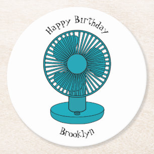 Abbildung des Cartoon Runder Pappuntersetzer