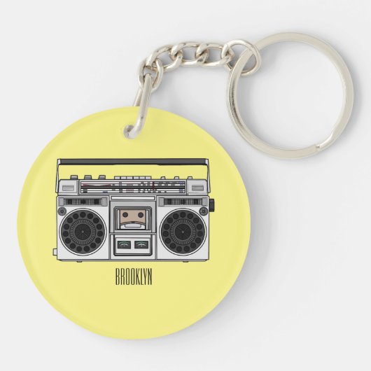 Abbildung des Cartoon Schlüsselanhänger (Rückseite)