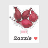 Abbildung des Cartoon Shallot Aufkleber (Blatt)