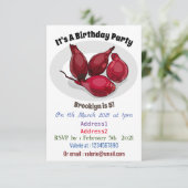 Abbildung des Cartoon Shallot Einladung (Stehend Vorderseite)