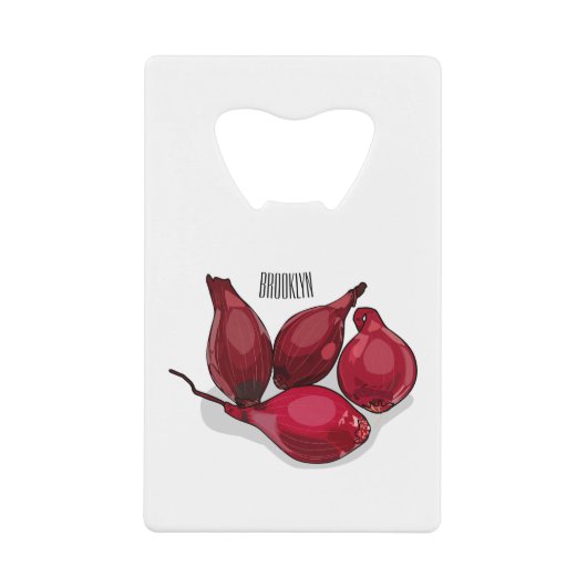 Abbildung des Cartoon Shallot Geldbeutel Flaschenöffner (Vorderseite)