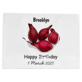 Abbildung des Cartoon Shallot Große Geschenktüte (Rückseite)