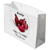 Abbildung des Cartoon Shallot Große Geschenktüte (Rückseite Schrägansicht)