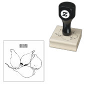 Abbildung des Cartoon Shallot Gummistempel (Stempel)