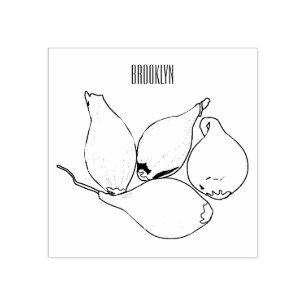 Abbildung des Cartoon Shallot Gummistempel