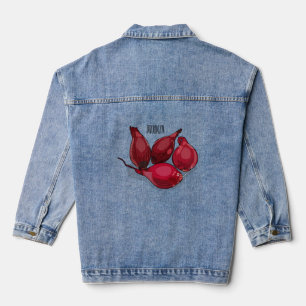 Abbildung des Cartoon Shallot Jeansjacke