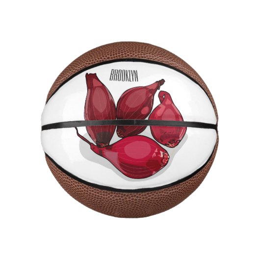 Abbildung des Cartoon Shallot Mini Basketball (Vorderseite)