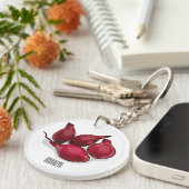 Abbildung des Cartoon Shallot Schlüsselanhänger (Vorderseite rechts)