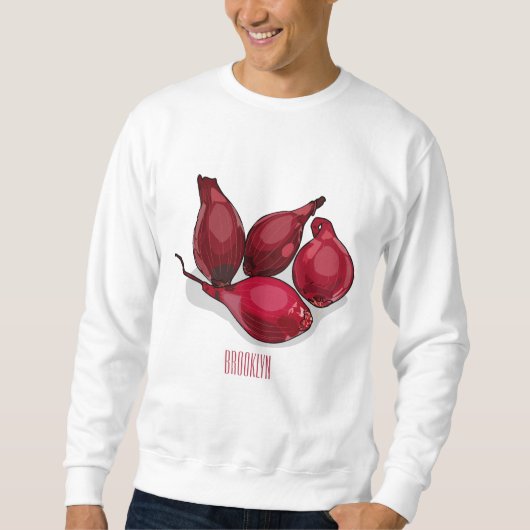 Abbildung des Cartoon Shallot Sweatshirt (Vorderseite)