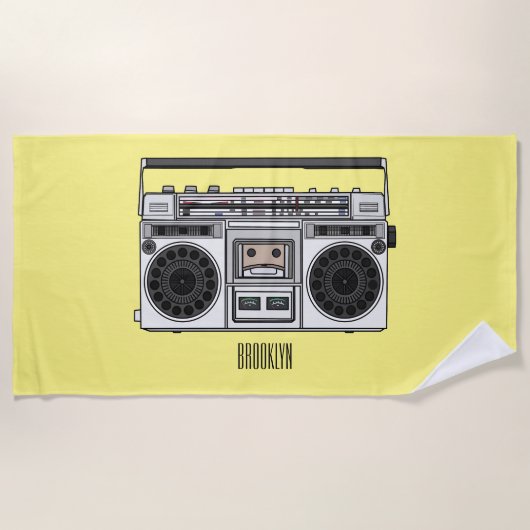 Abbildung des Cartoon Strandtuch (Vorderseite)