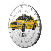 Abbildung des Cartoon Taxi Dartscheibe (Vorderseite rechts)
