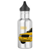 Abbildung des Cartoon Taxi Edelstahlflasche (Links)