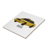 Abbildung des Cartoon Taxi Fliese (Seite)